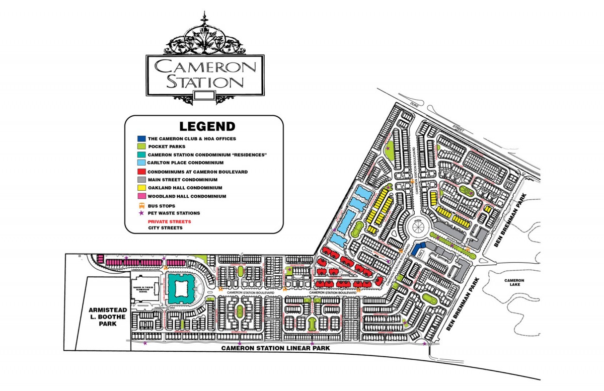 Cameron Station Map Cameron Station — Irina Babb Homes